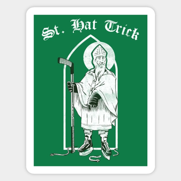 St. Hat Trick Sticker by toadyco